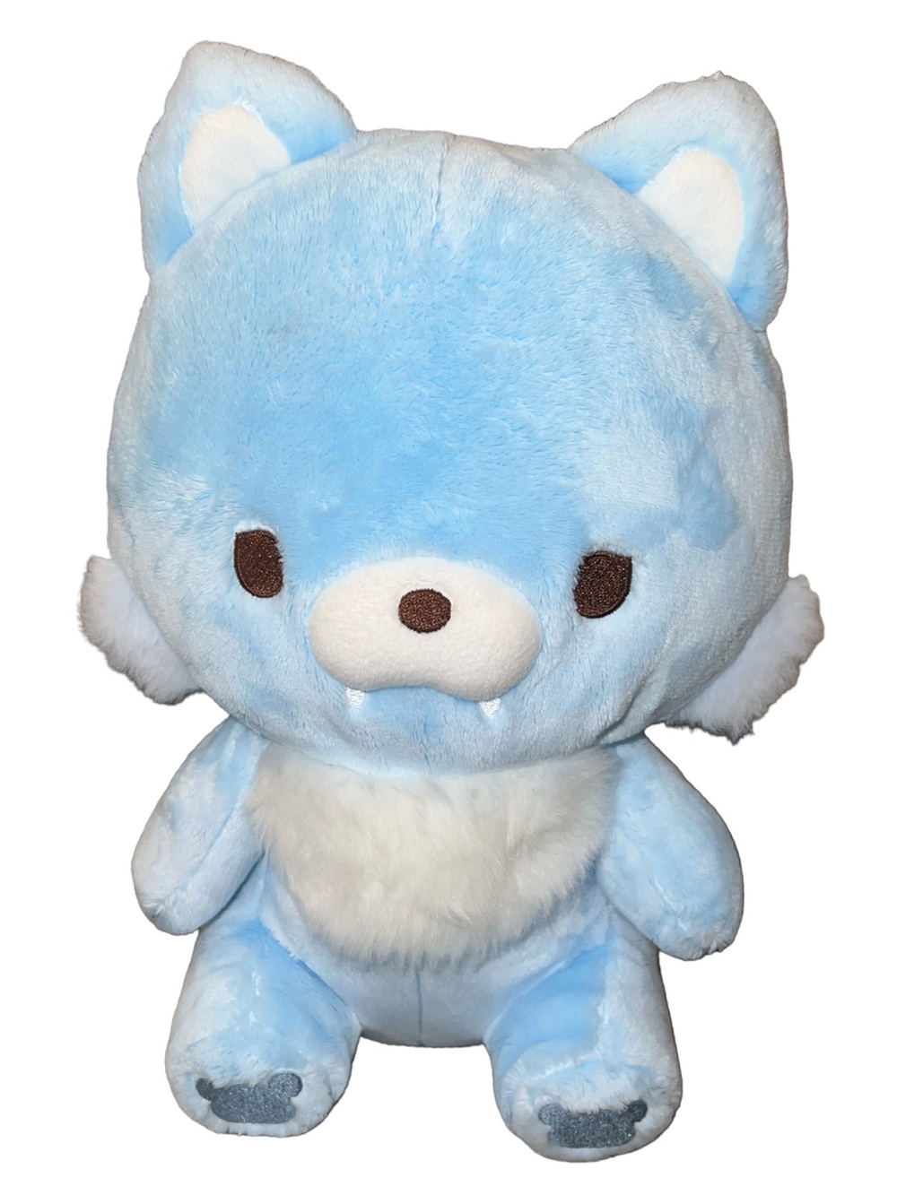 San-X Chairoikoguma's Friend Blue Wolf Plush Rilakkuma 10”